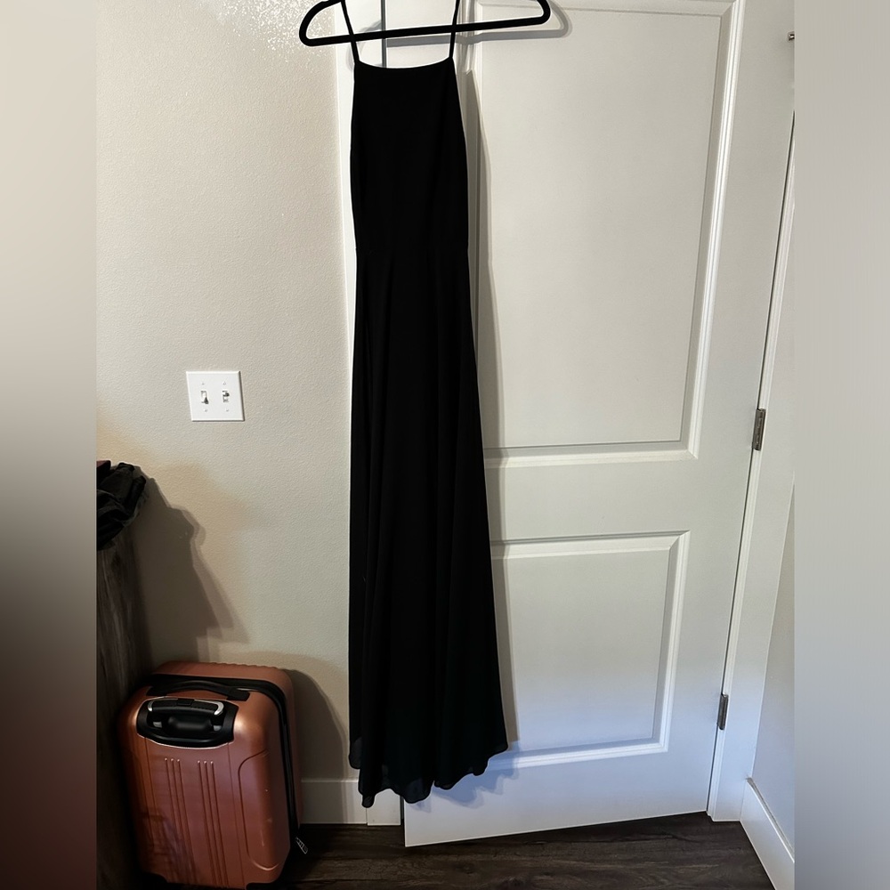 Black Lulus bridesmaid dress. Size Large